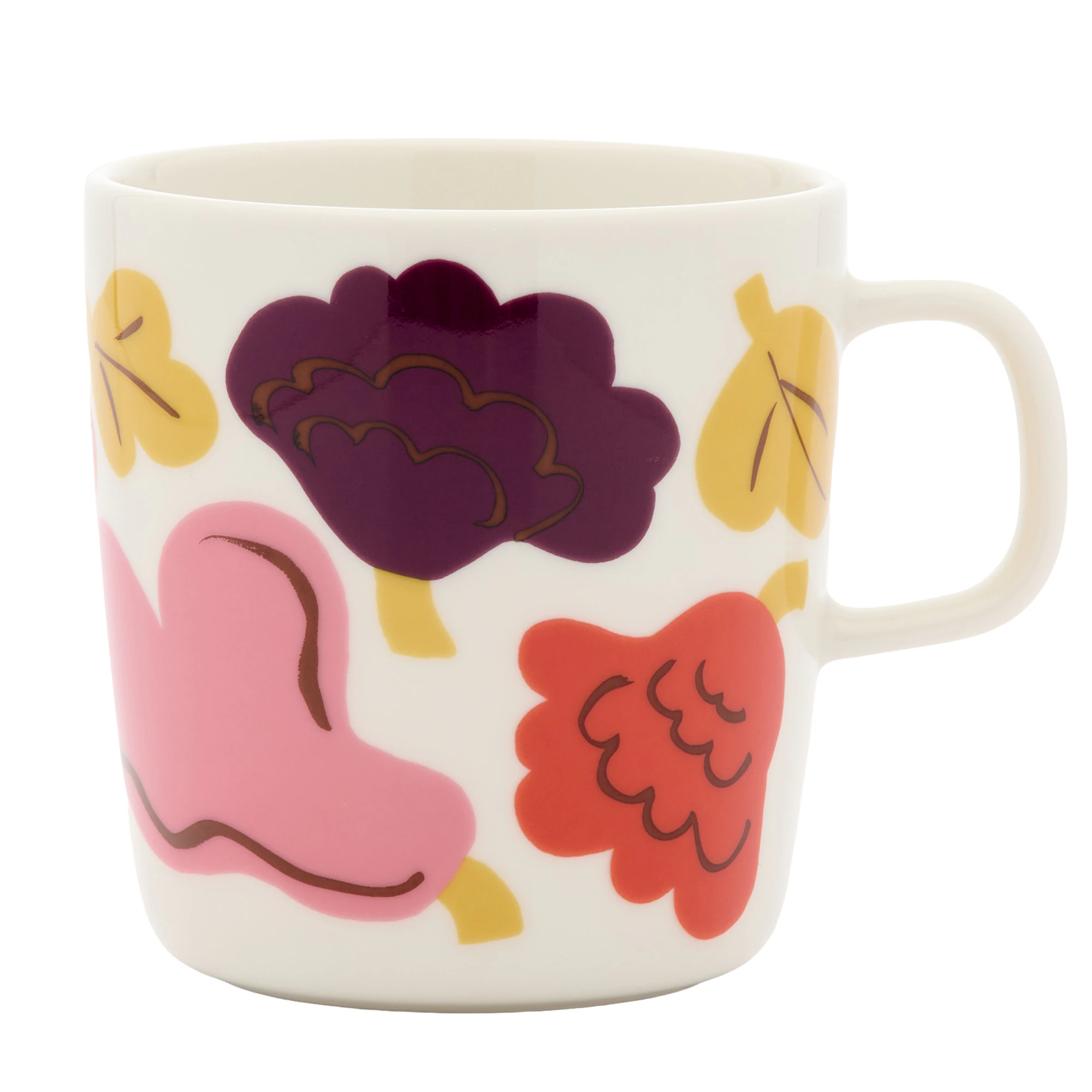 Marimekko Oiva/kukasta Kukkaan Krus 40 Cl - Tekopper Stent&oslash;j Hvid - 075968-138