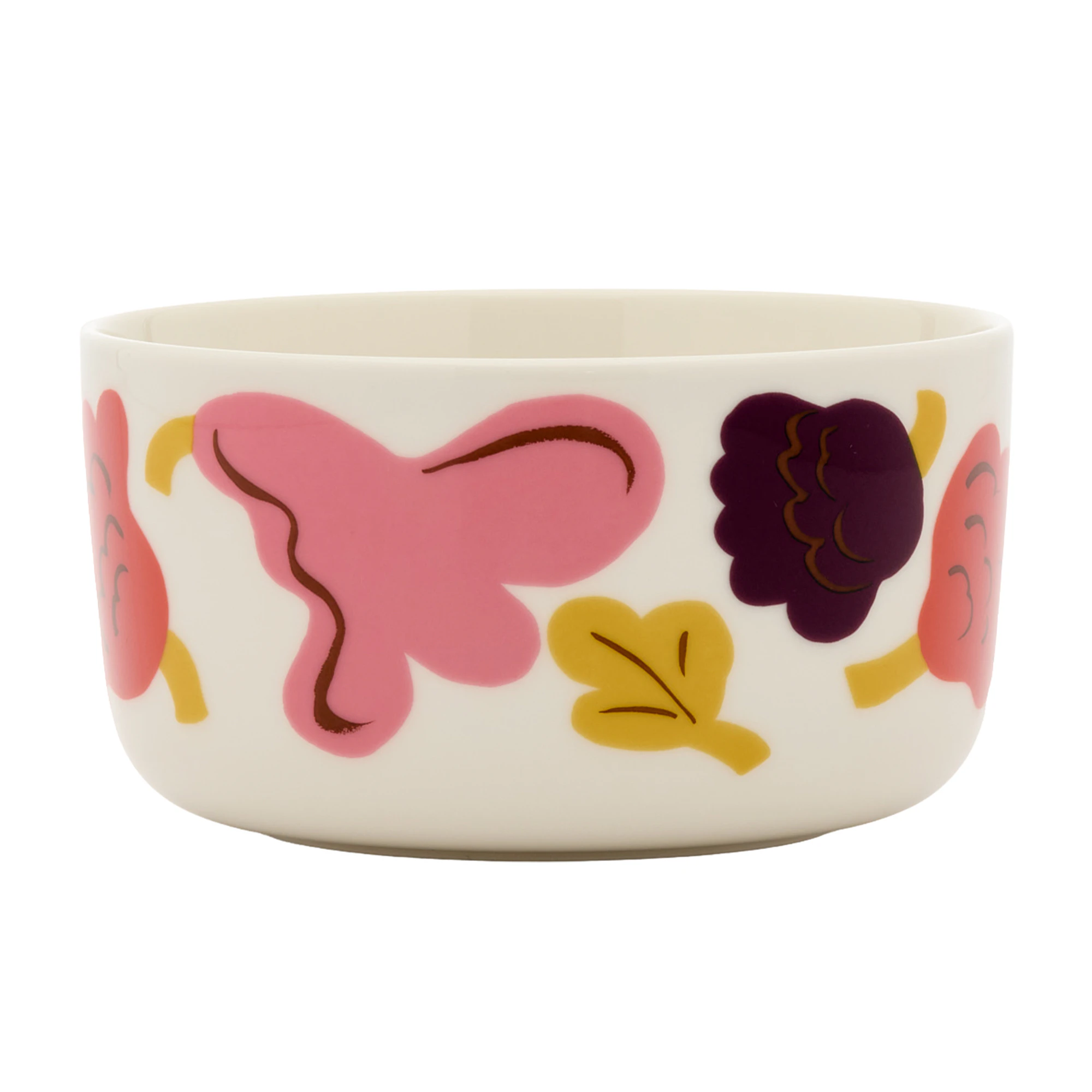Marimekko Oiva/kukasta Kukkaan Sk&aring;l 50 Cl - Serveringssk&aring;le Stent&oslash;j Hvid - 075969-138