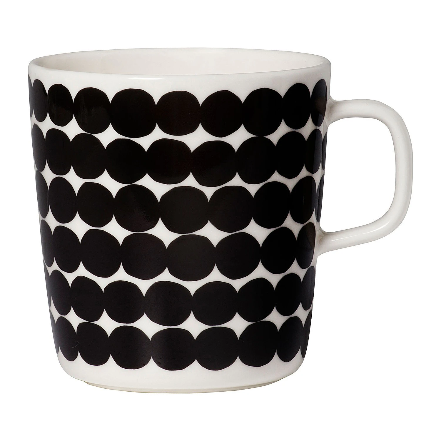 Marimekko Oiva/r&auml;symatto Krus 40 Cl / Hvidt - Kaffekopper Stent&oslash;j Sort - 51500049