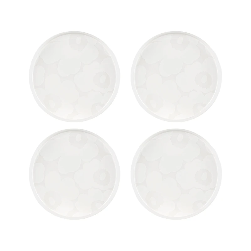 Oiva Sidetallerken 20 cm 4-pak, Hvid