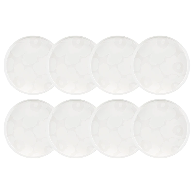 Oiva Sidetallerken 20 cm 8-pak, Hvid