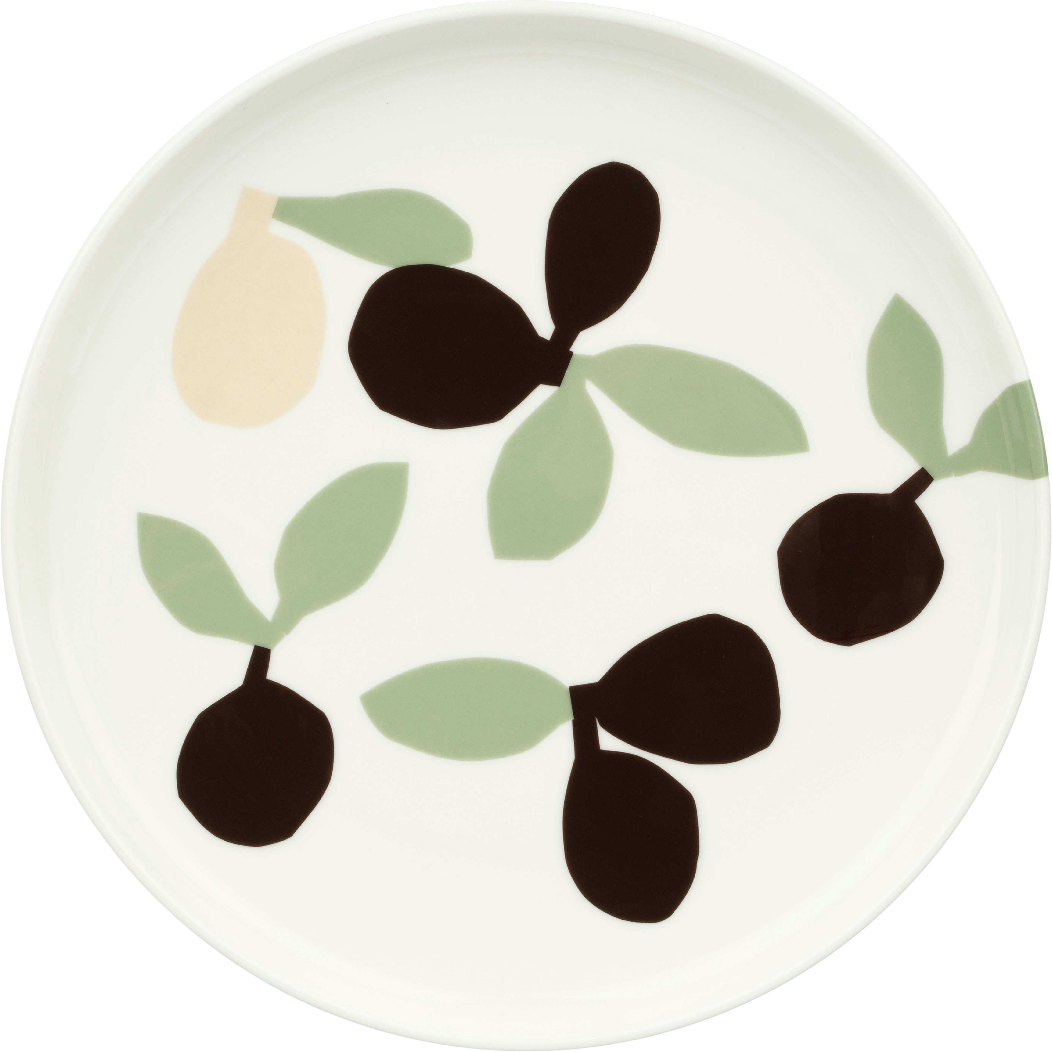 Marimekko Omppo Tallerken 20 Cm - Asietter Stent&oslash;j Brun - 075723-169