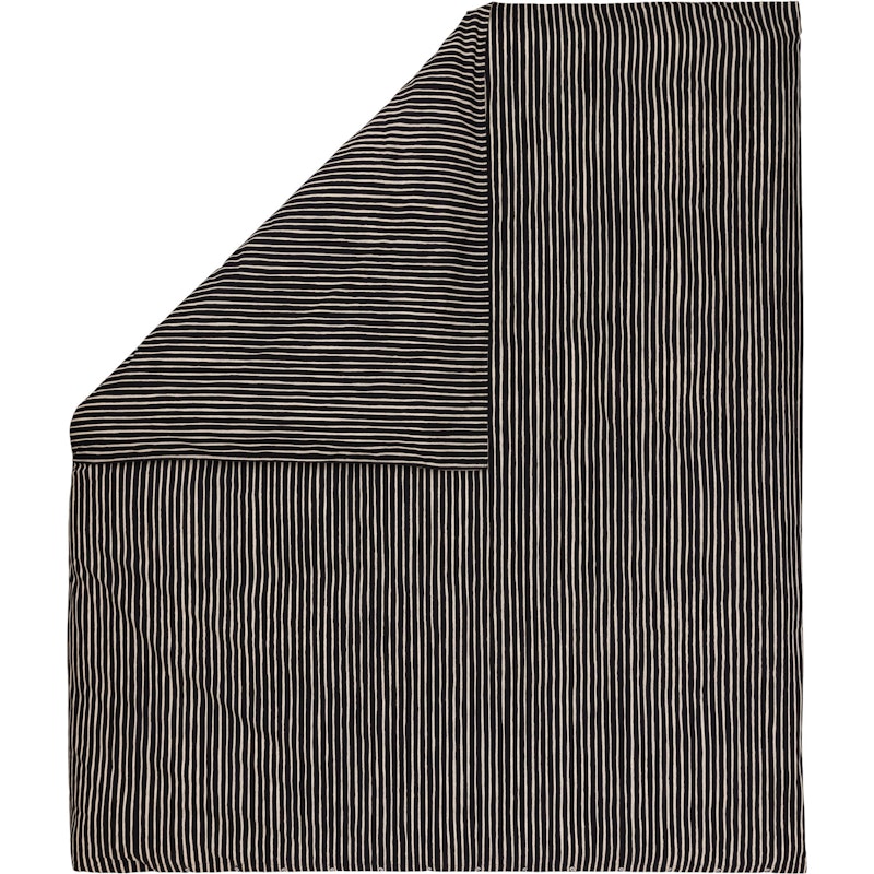 Piccolo Dynebetræk 240x220 cm, Sort / Offwhite