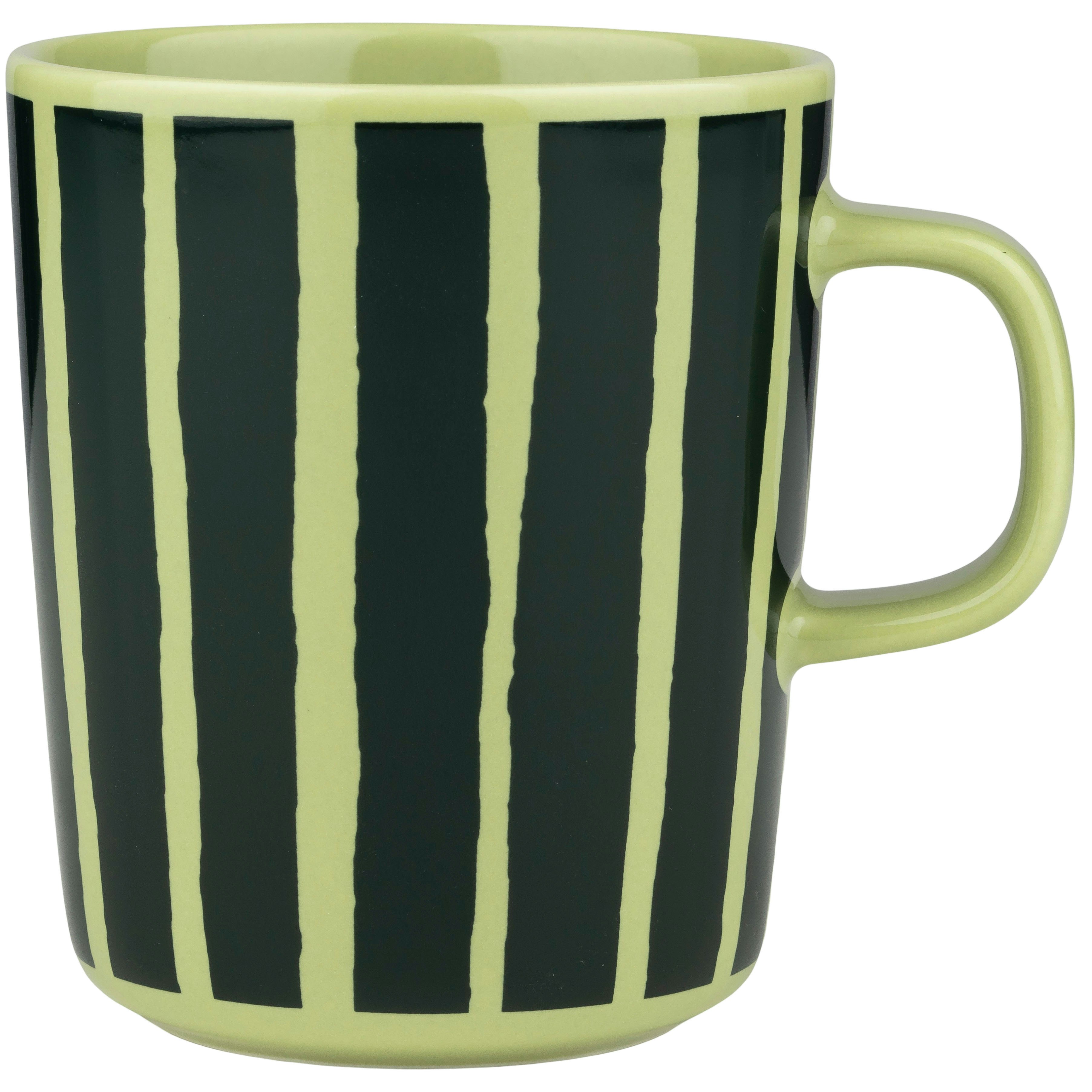 Marimekko Piccolo Krus 25 Cl Pear / M&oslash;rkegr&oslash;nt - Kaffekopper Stent&oslash;j Dark Green - 075255-660