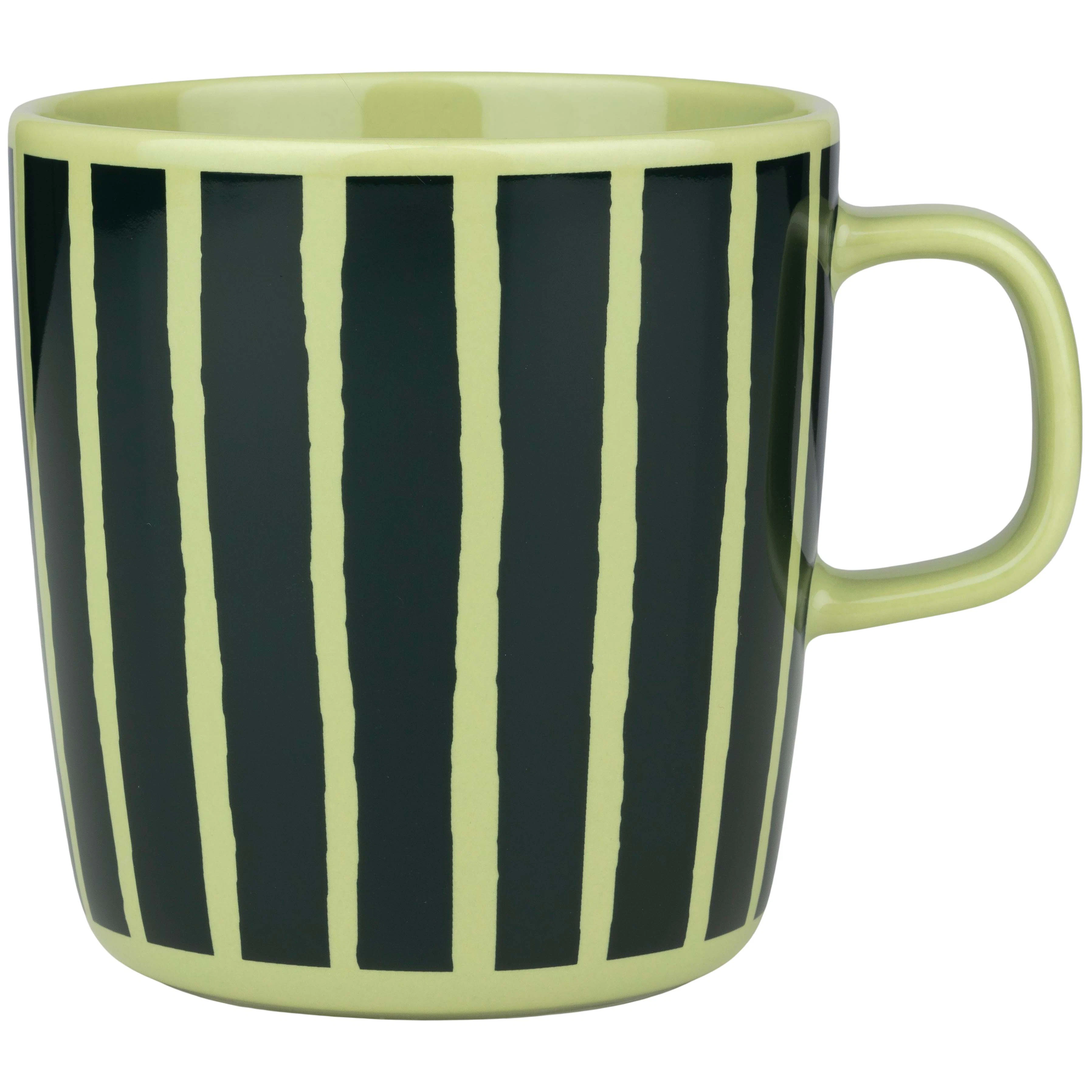 Marimekko Piccolo Krus 40 Cl Pear / M&oslash;rkegr&oslash;nt - Tekopper Stent&oslash;j Dark Green - 075256-660
