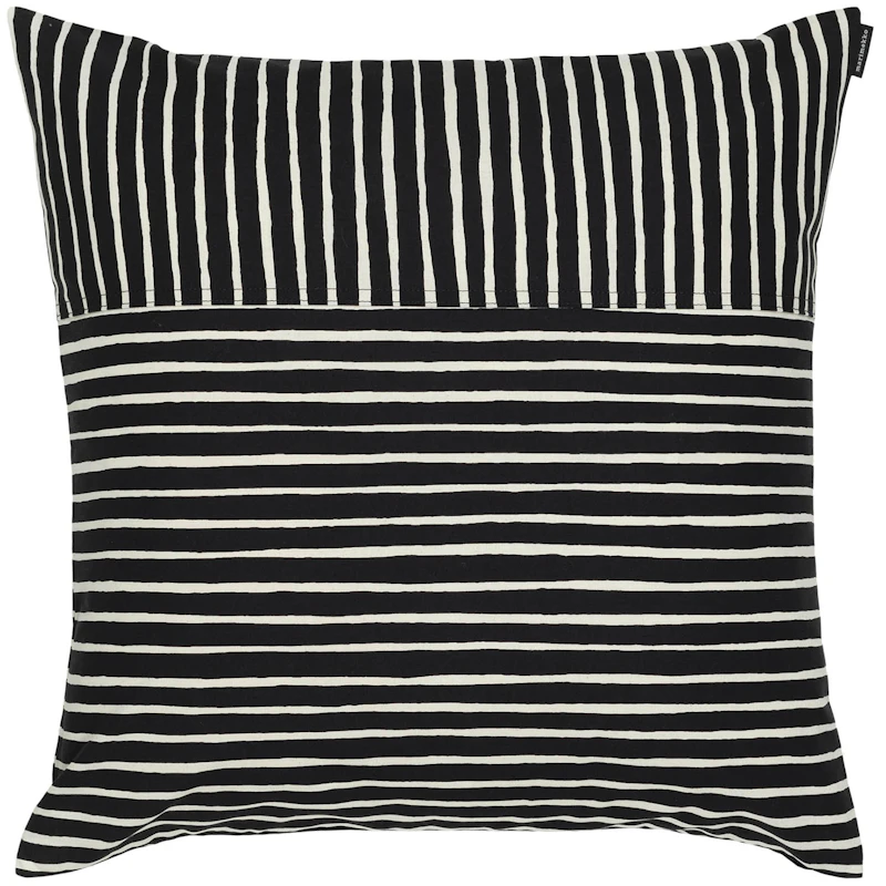 Piccolo Pudebetræk 50x50 cm, Sort/Bomuld