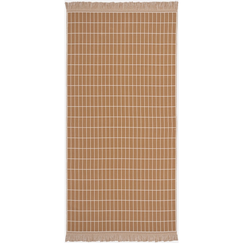 Pieni Tiiliskivi Håndklæde Hamam Brunt / Offwhite, 70x150 cm