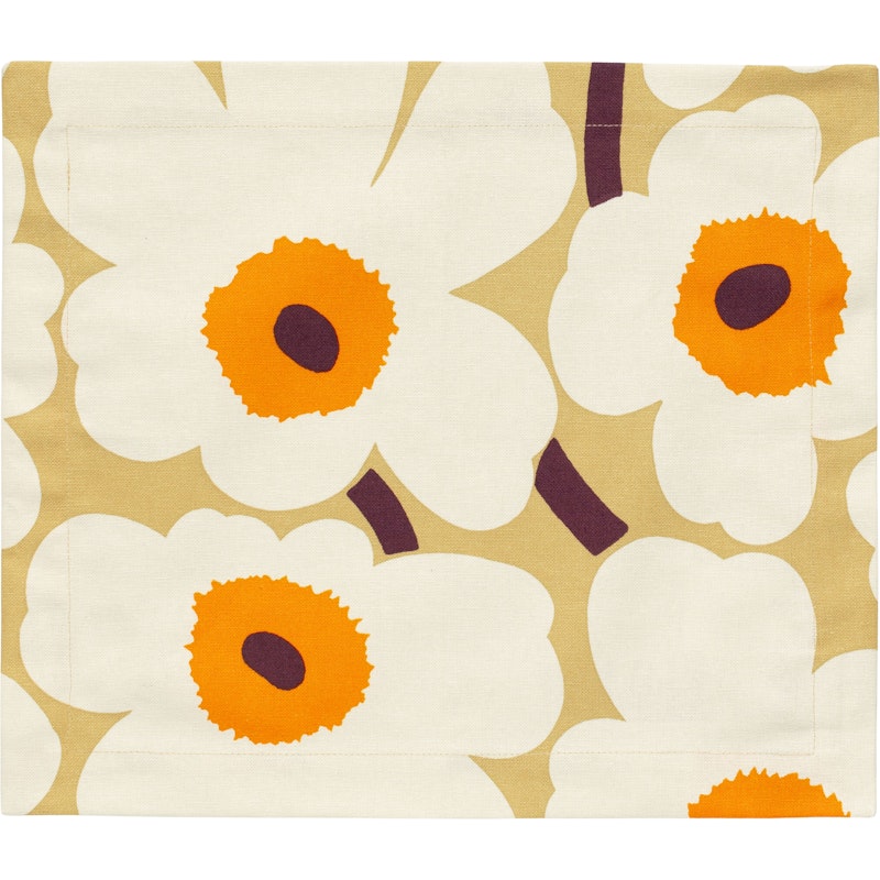 Pieni Unikko Dækkeserviet 35x40 cm, Cream / Caramel / Warm Orange