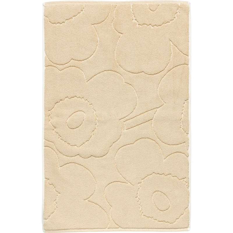 Piirto Unikko Bademåtte 50x80 cm, Straw / Off-white