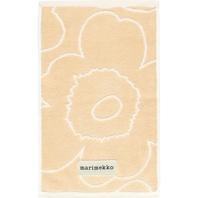 Piirto Unikko Gæstehåndklæde Straw / Off-white, 30x50 cm