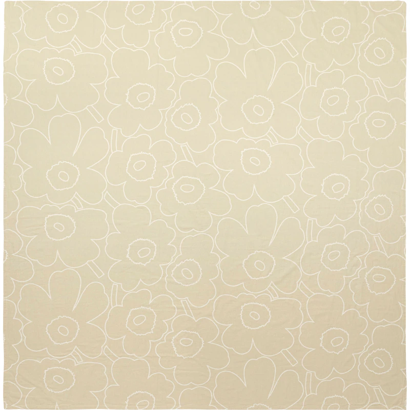 Piirto Unikko Sengetæppe 260x260 cm, Offwhite