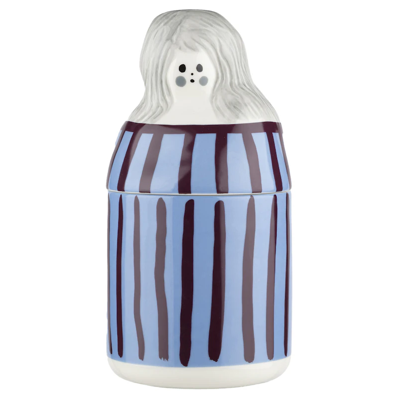 Raita-Armi Krukke Med Låg, Blå