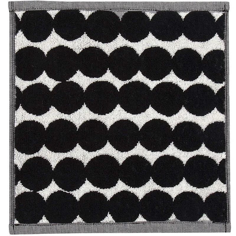Räsymatto Mini Håndklæde 30x30 cm, Sort/Hvidt