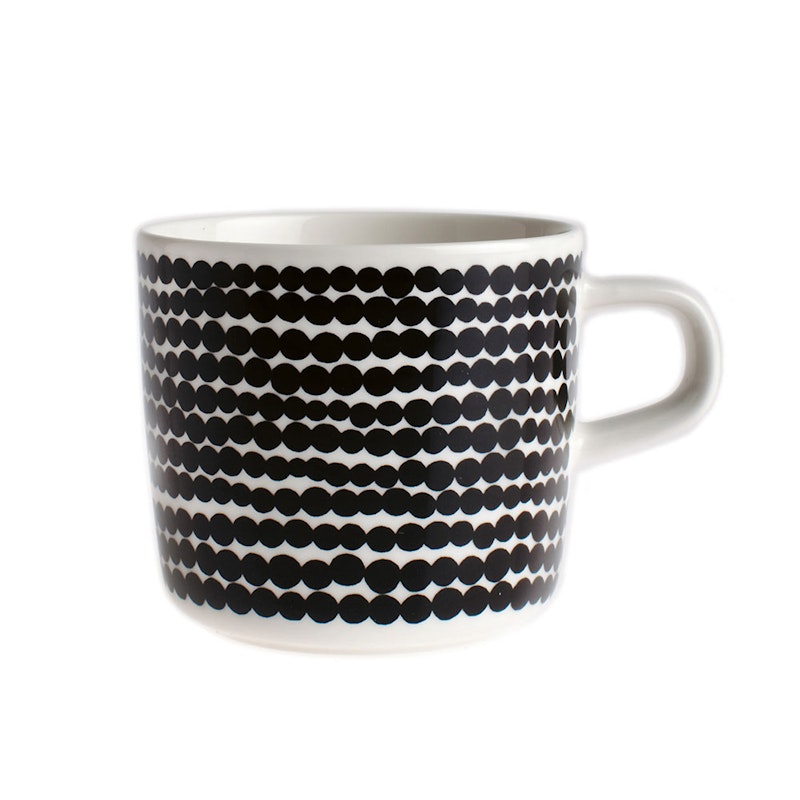 Siirtolapuutarha kaffe kop, Hvid/Sort