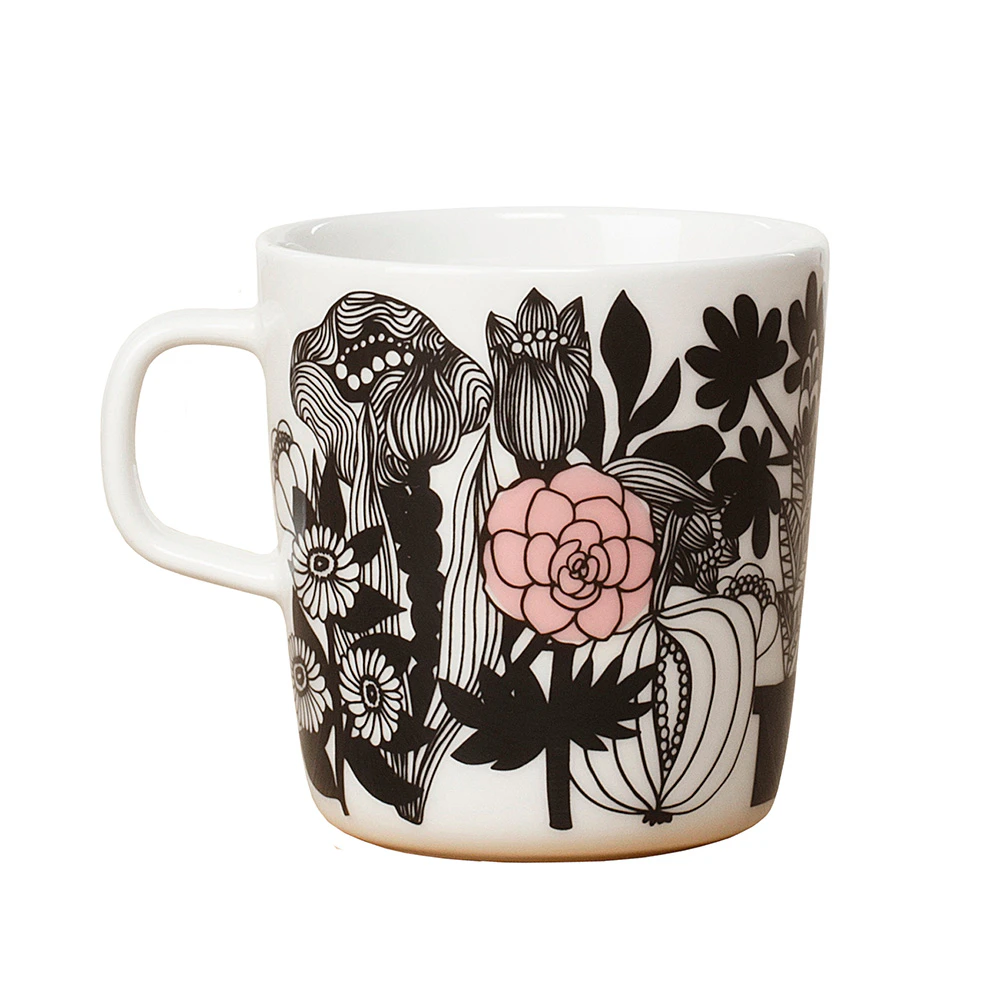 Marimekko Siirtolapuutarha Krus 40cl - Kaffekopper Stent&oslash;j Sort - 51500198
