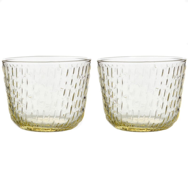 Syksy Drinksglas 20 cl 2-pak, Pale Yellow