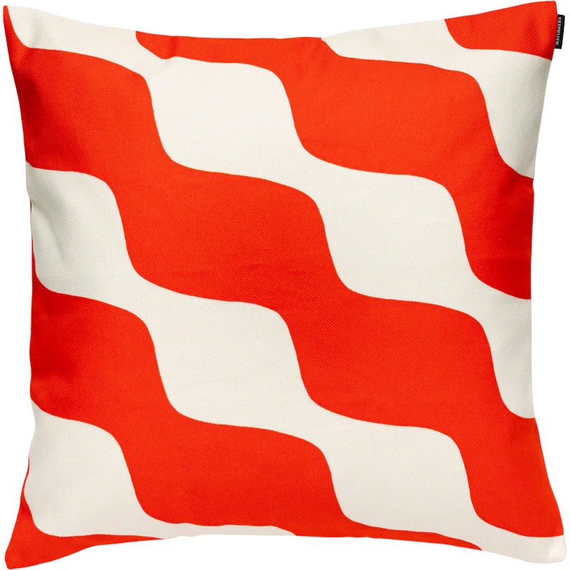 Taifuuni Pudebetræk 50x50 cm, Off-White / Orange Red