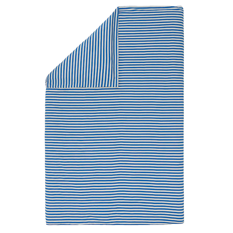 Tasaraita Dynebetræk 150x210 cm, Blåt / Offwhite