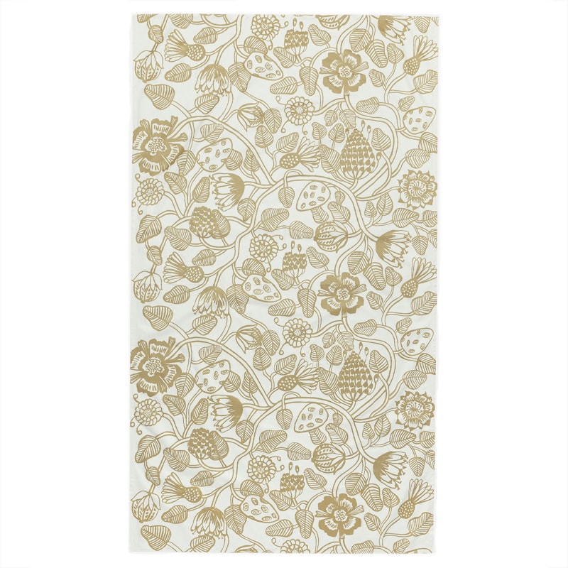 Tiara Dug 135X250 cm Hvid Guld