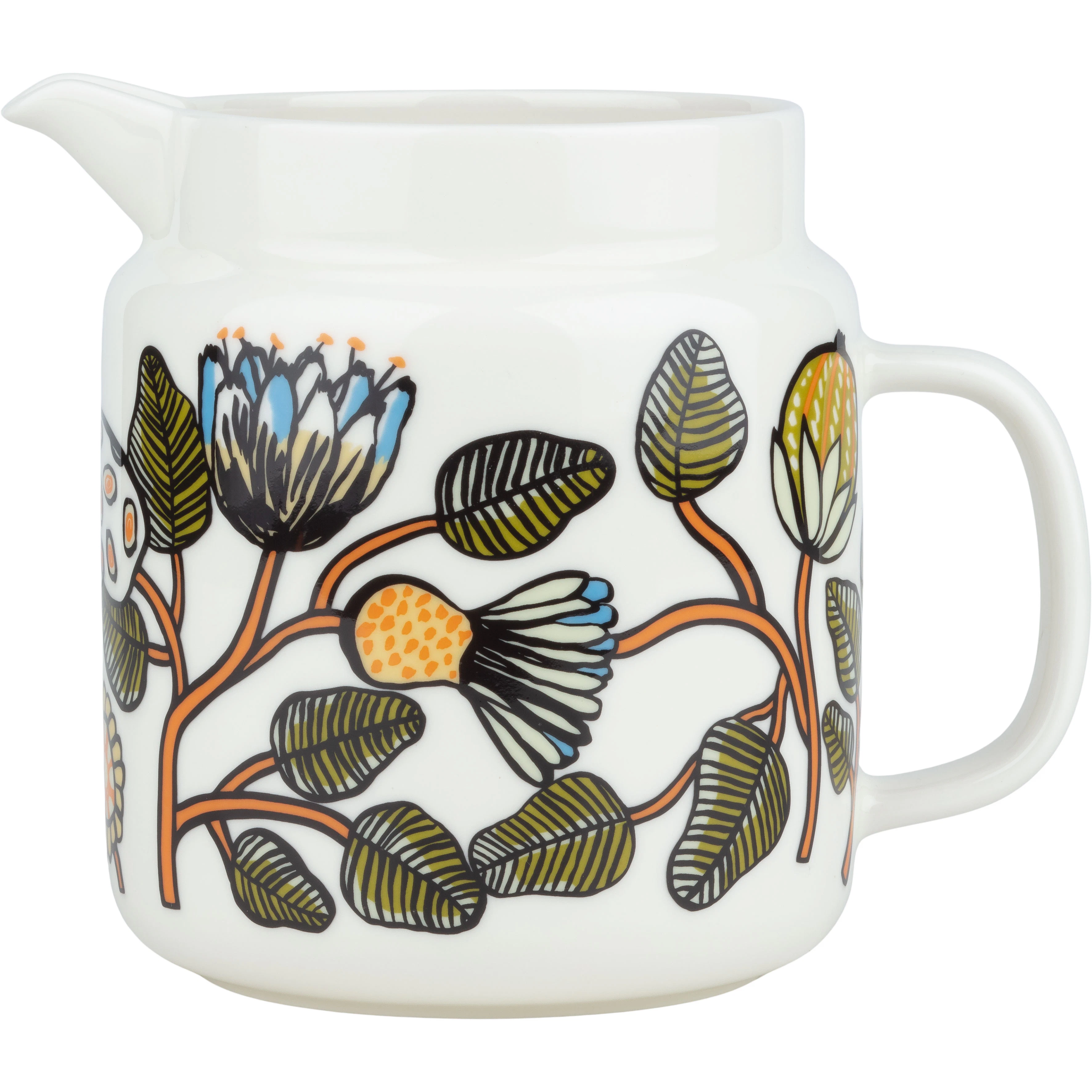 Marimekko Tiara Kande 1,25 l - Vandkarafler & Vandkander Stent&oslash;j Hvid - 074716-126