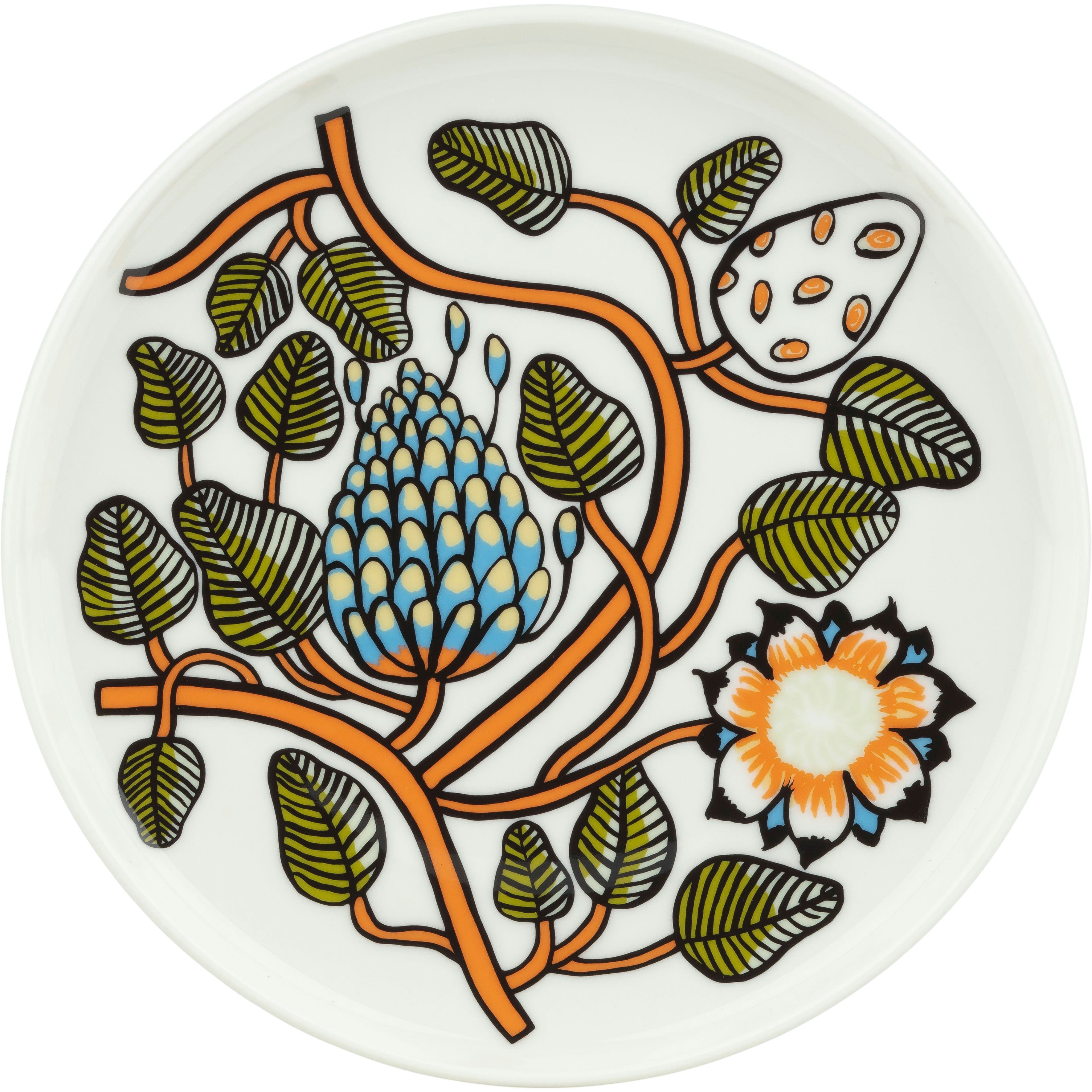 Marimekko Tiara Tallerken 20 Cm - Asietter Stent&oslash;j Hvid - 074510-126