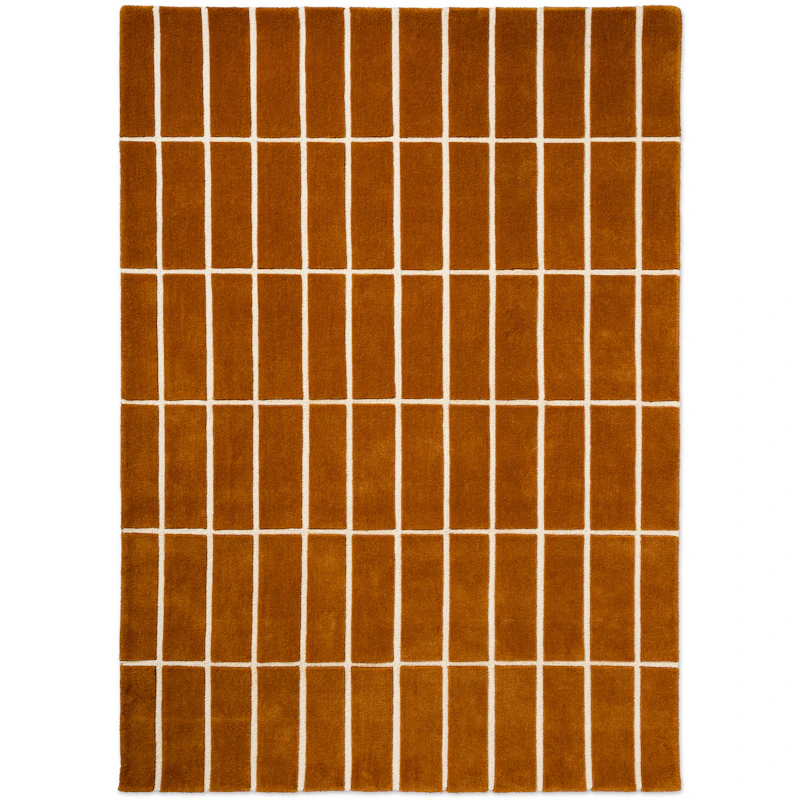 Tiiliskivi Uldgulvtæppe 200x280 cm, Brunt