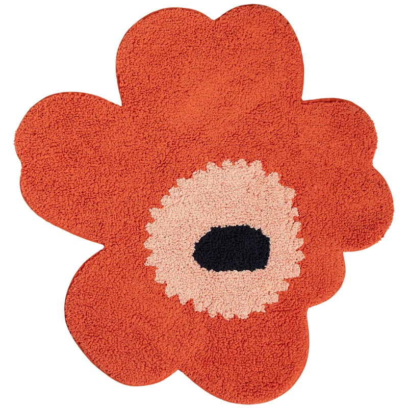 Unikko Badekarsmåtte 73X74 cm, Orange Red