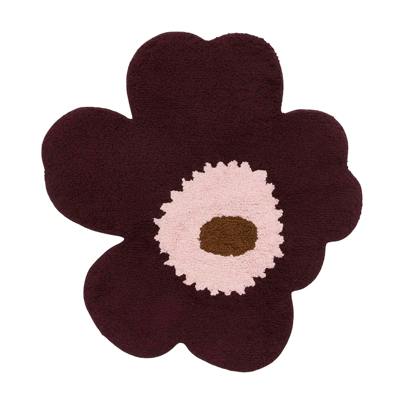 Unikko Badekarsmåtte 73X74 cm, Blomme / Toffee / Rosa