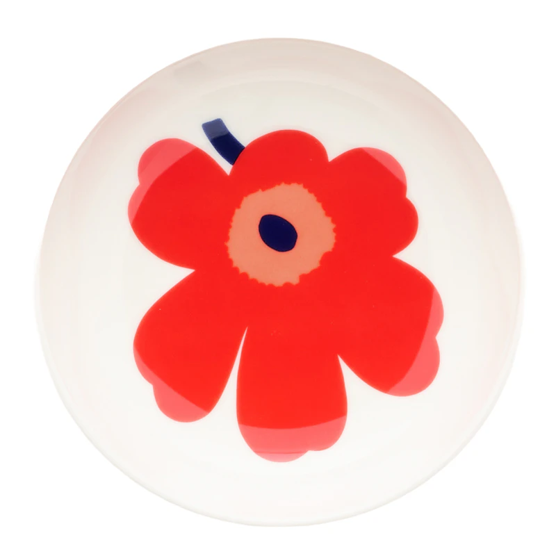 Unikko Dyb Tallerken 13 cm, Rød