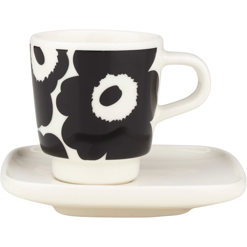 Unikko Espressokop 5 cl, Sort / Hvid
