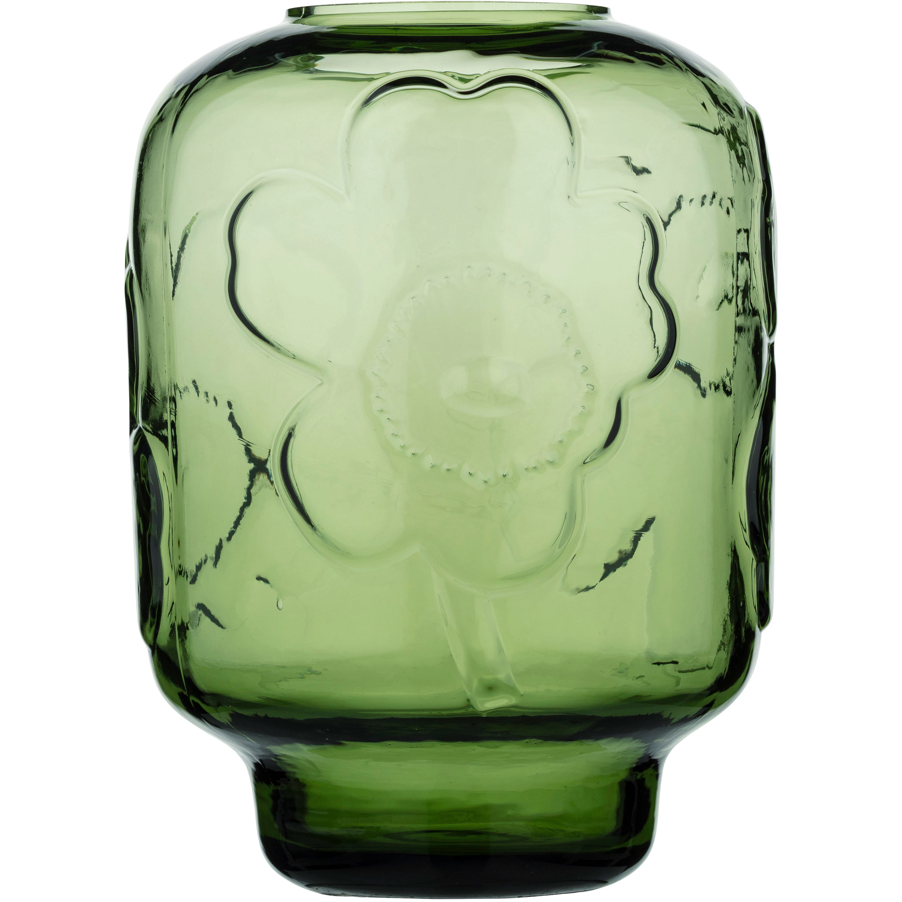 Marimekko Unikko vase 18 Cm - Vaser Glas Olivengr&oslash;n - 075369-600
