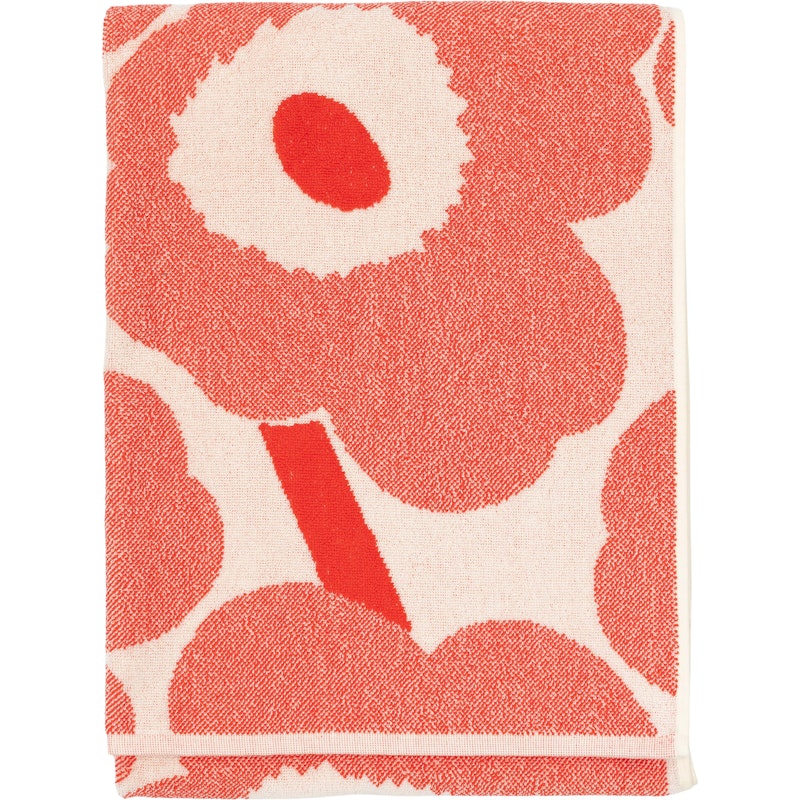Unikko Badehåndklæde 70x150 cm, Orange Red