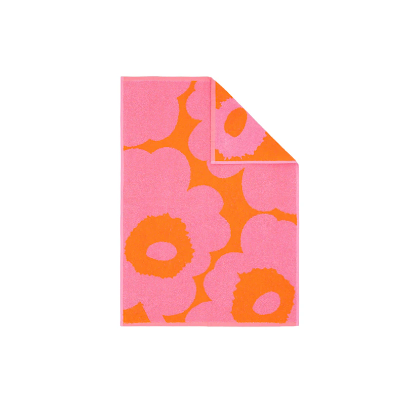 Unikko Håndklæde 50x70 cm, Rosa / Orange