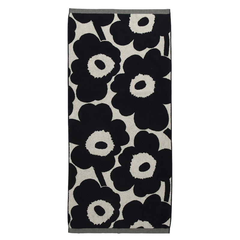 Unikko Håndklæde 70x150 cm, Mørkeblåt