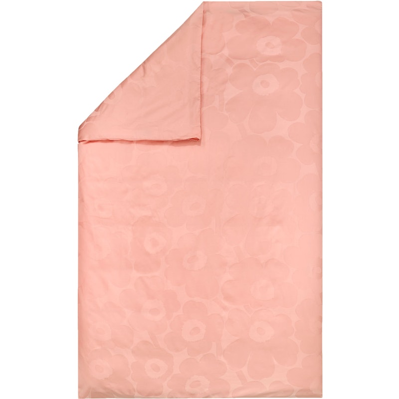 Unikko Jacquard Dynebetræk 150x210 cm, Rosa