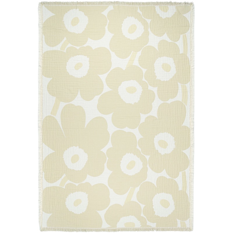 Unikko Jacquard Tæppe 150x220 cm, Offwhite / Hvidt