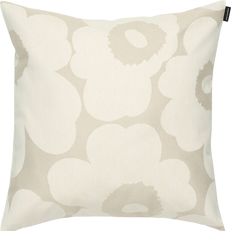 Unikko Jacquard Pudebetræk 50x50 cm, Hvidt / Offwhite