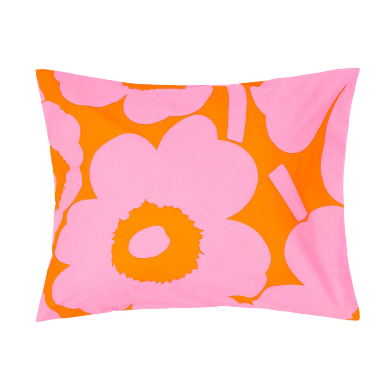 Unikko Pudebetræk 50x60 cm, Rosa / Orange