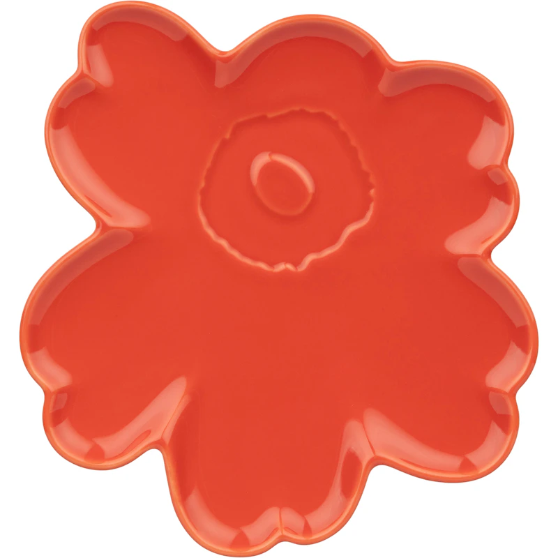 Unikko Shape Tallerken 20 cm, Orange Red