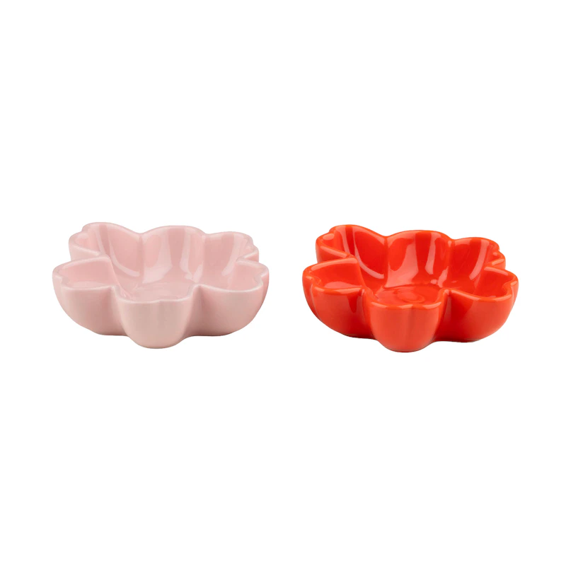 Unikko Skål 11 cm 2-pak, Rosa / Orange Red