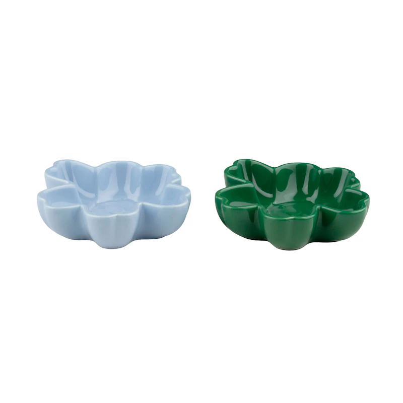 Unikko Skål 11 cm 2-pak, Grøn / It Blue