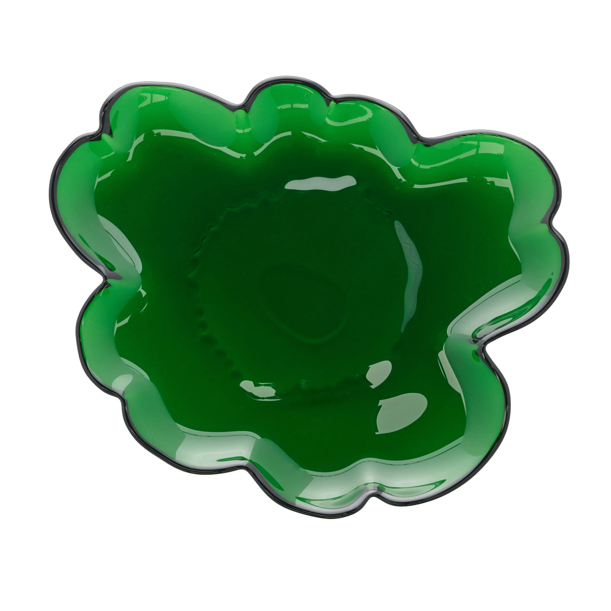 Marimekko Unikko Tallerken 20 Cm - Asietter Glas Gr&oslash;n - 075880-600