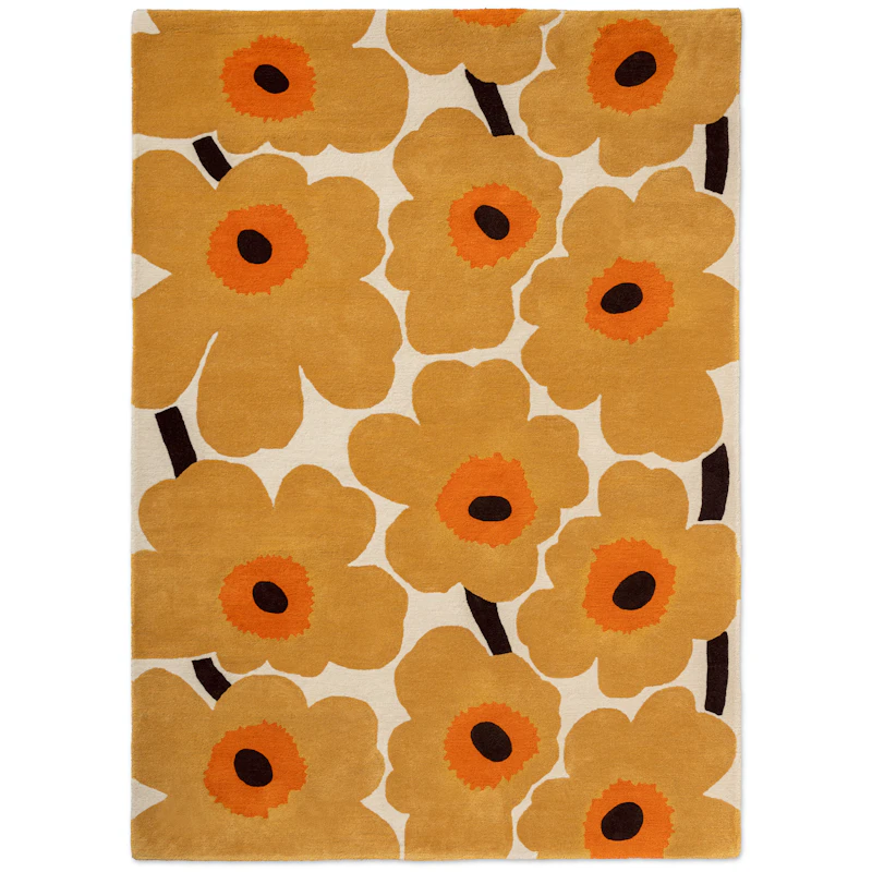 Unikko Uldgulvtæppe 250x350 cm, Honey
