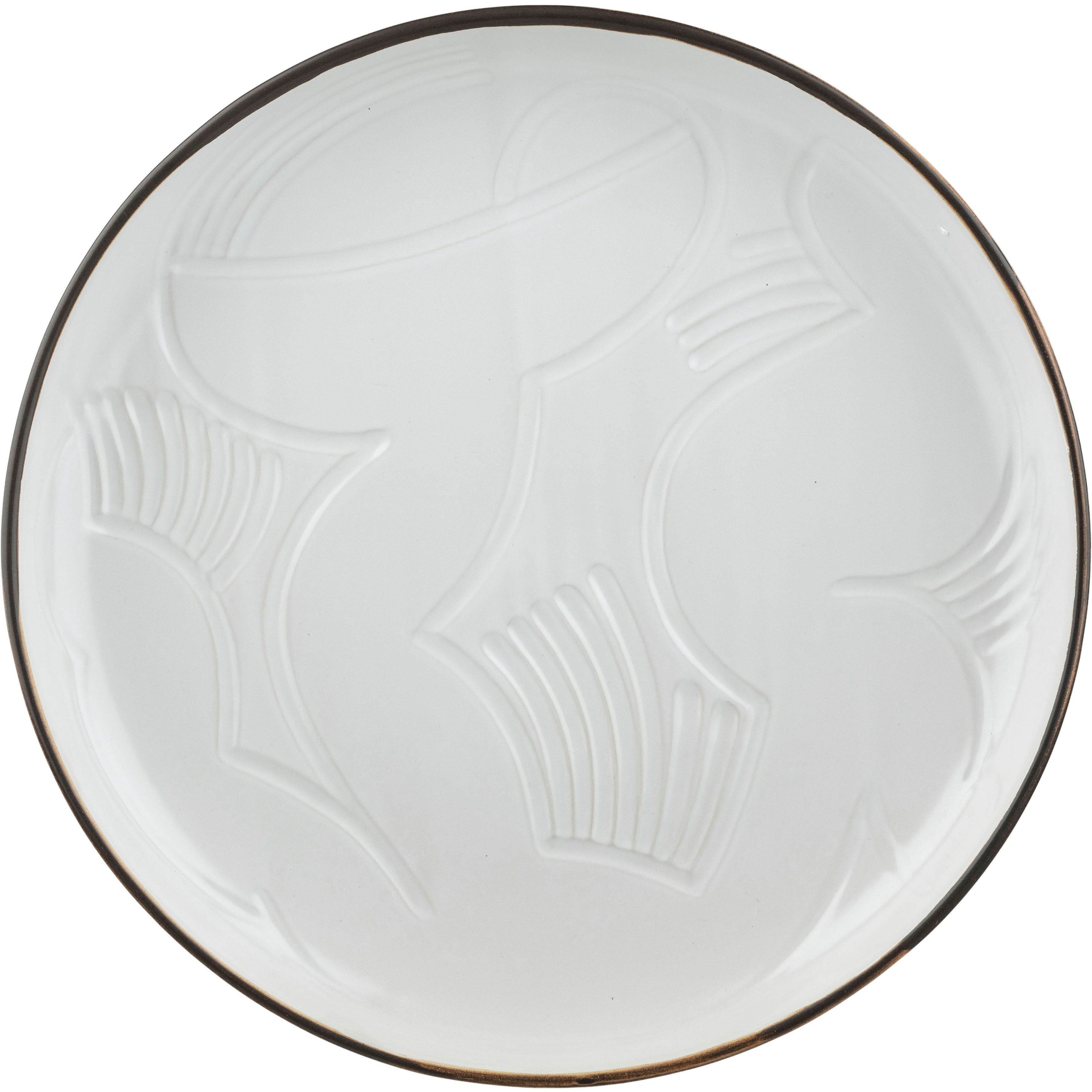 Marimekko Vildmo Serveringsfad 32 Cm t / Terra - Serveringsfad Stent&oslash;j Hvid - 074088-810