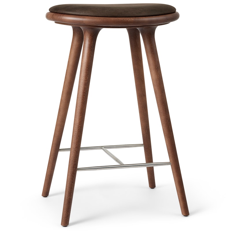 High Stool Taburet 69 cm, Brunbejdset Bøg