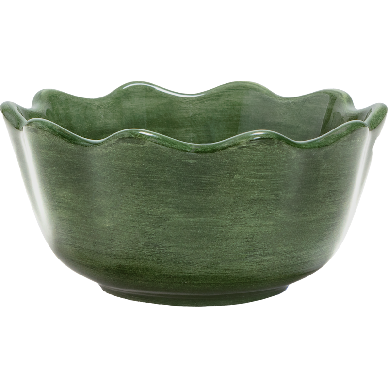 Oyster Skål 13 cm, Skovgrøn
