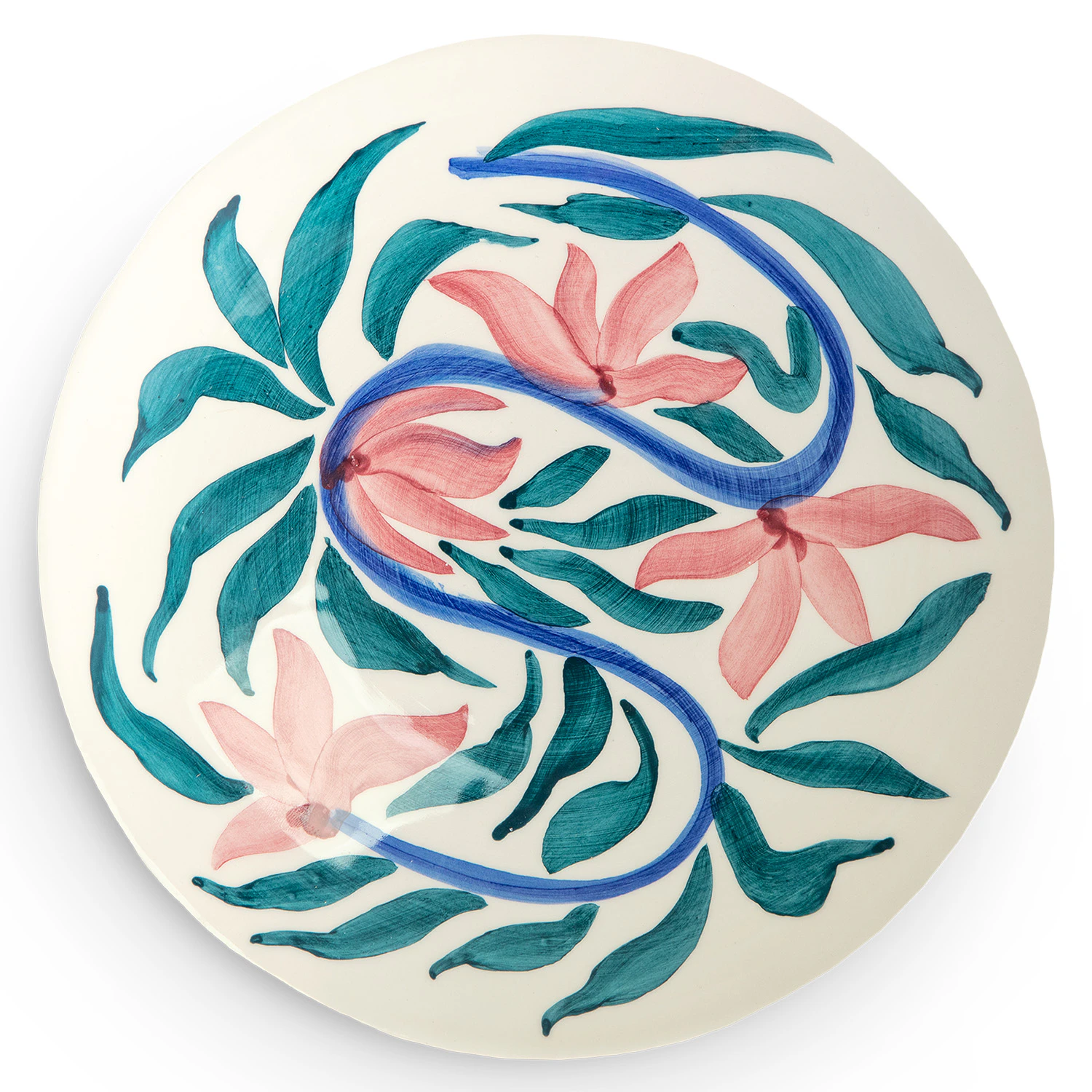 Mateus Flowers Tallerken Water Lilies 20 Cm - Asietter Keramik Off-White - MSBF24B