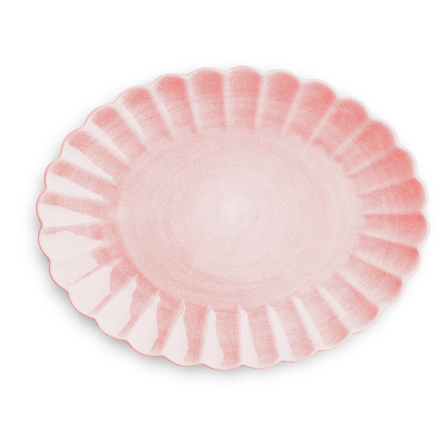 Mateus Oyster Fad 35x30 Cm Lys Rosa - Serveringsfad Keramik Light Pink - ELR24D