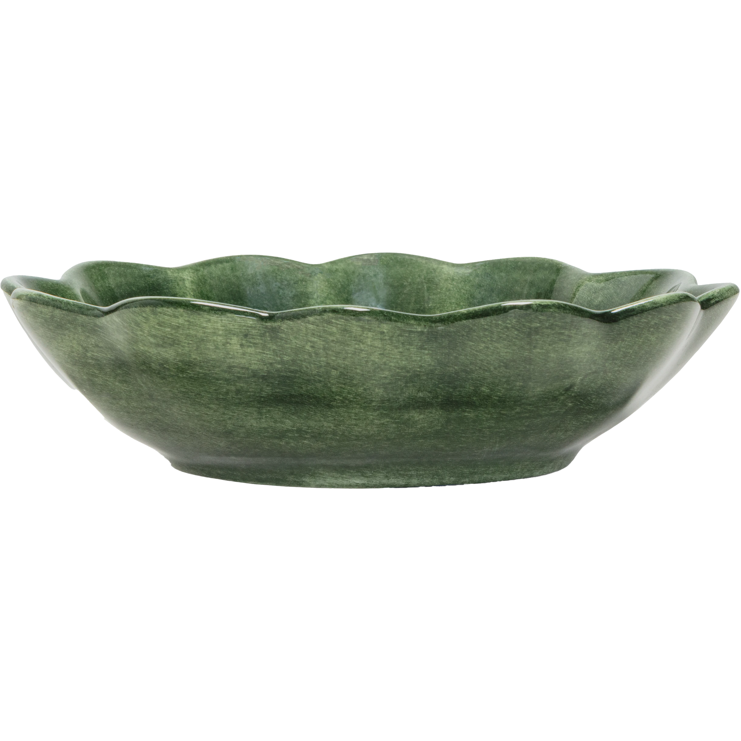 Mateus Oyster Sk&aring;l 16x18 Cm - Serveringssk&aring;le Keramik Skovgr&oslash;n - EFG362A