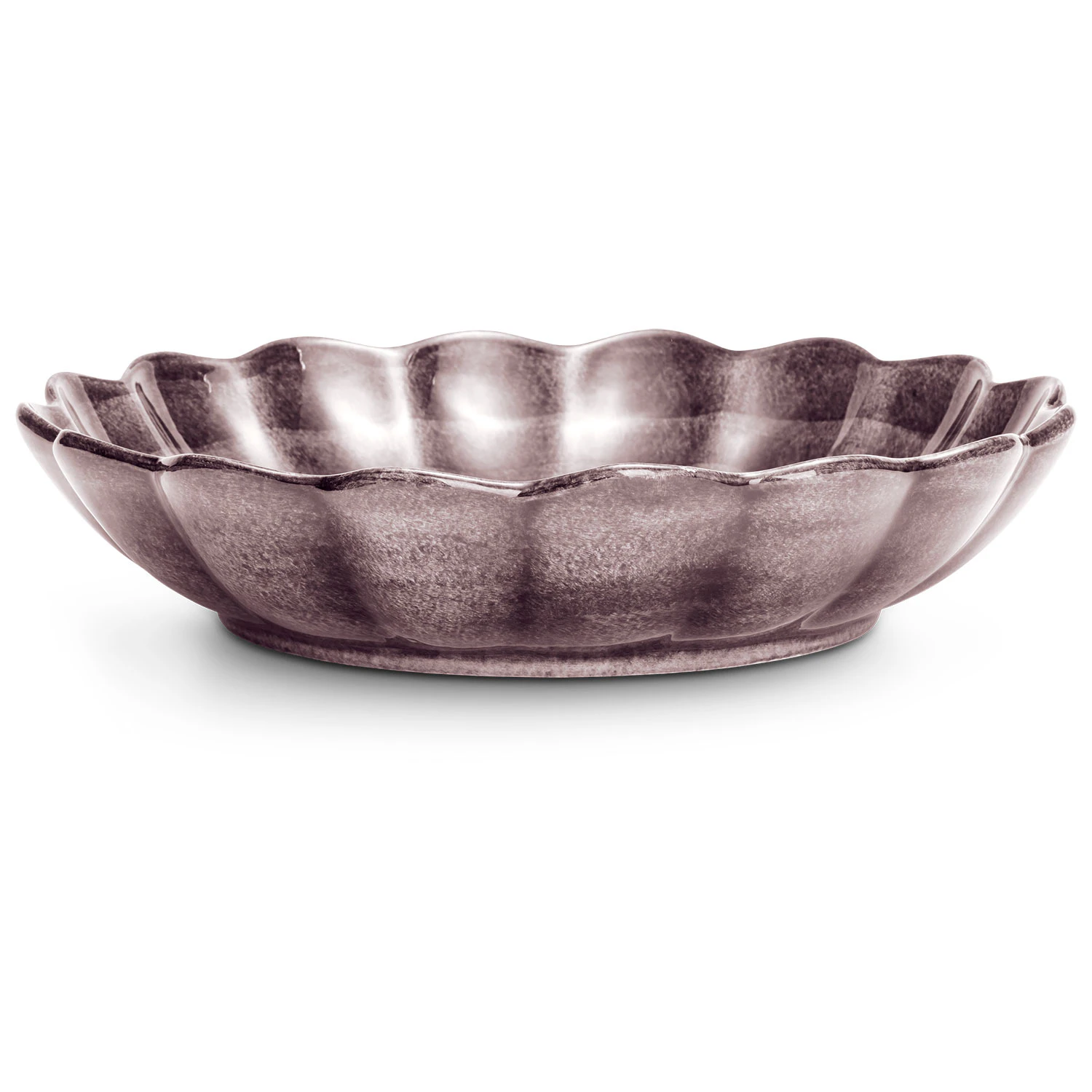 Mateus Oyster Sk&aring;l 31 Cm - Serveringssk&aring;le Keramik Blomme - EPL370